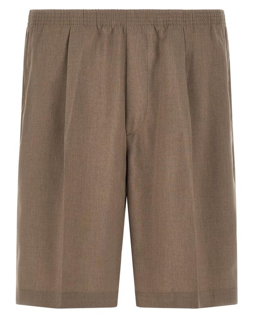 Cellar Door Brown Arno Bermuda Shorts Polyester Bermuda for men