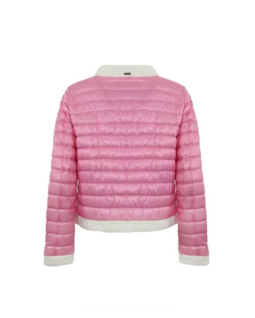 Herno Pink Chanel Style Down Jacket
