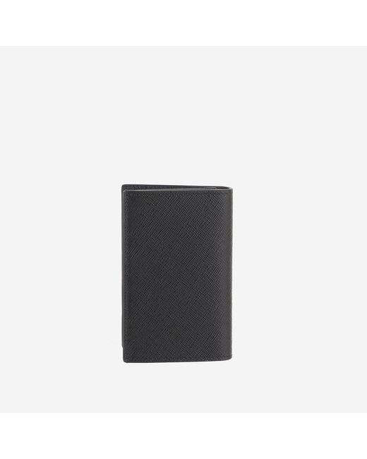 Montblanc Gray Leather Card Holder Wallets & Cardholders for men
