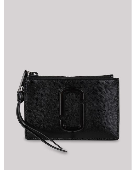 Marc Jacobs Black Top Zip Multi Wallet