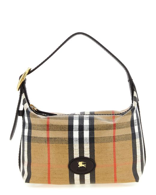 Burberry White Cotton Handbag Bag