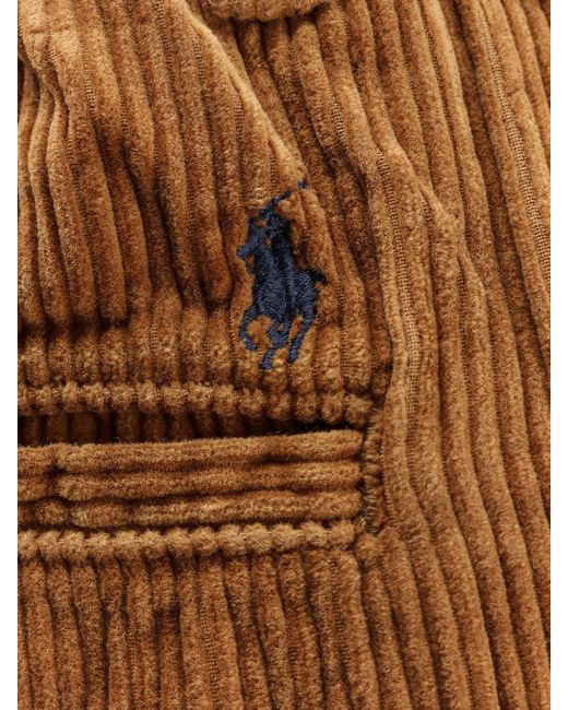 Polo Ralph Lauren Brown Relaxed Fit Corduroy Trousers for men
