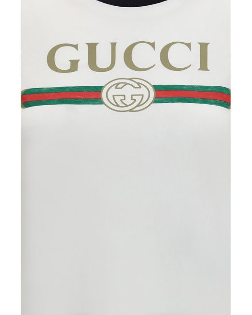 Gucci White T-Shirt Cotton Jersey T-Shirts & Jerseys