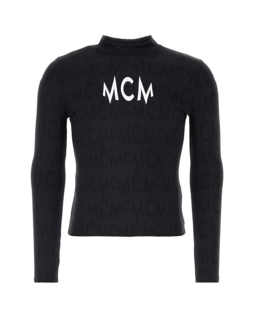 MCM Blue Stretch Nylon T-Shirt