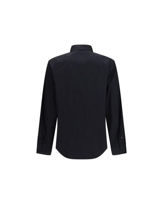 Versace Jeans Blue Black Cotton Dress Shirt for men