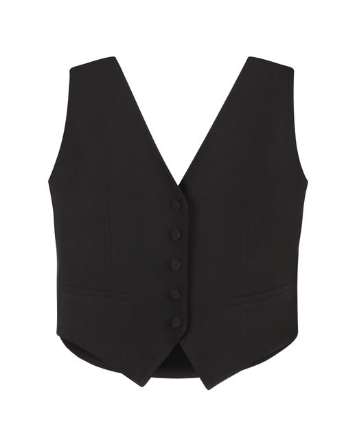 Nina Ricci Black Single-Breasted Vest