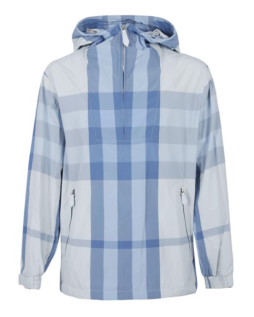 burberry windbreaker blue