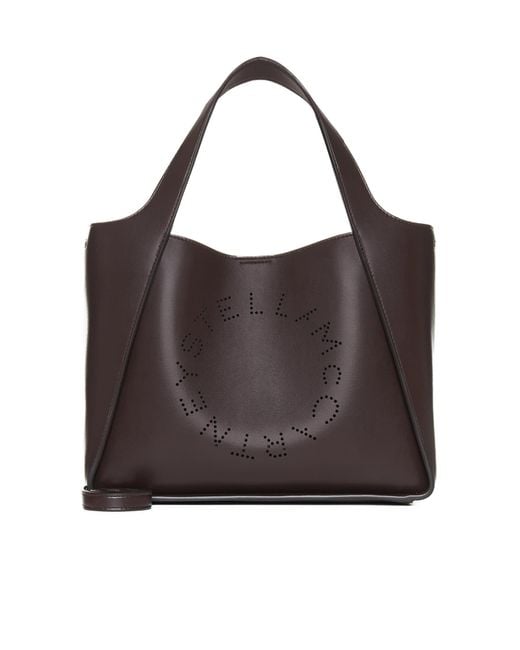 Stella McCartney Brown Logo Alter-nappa Tote Bag