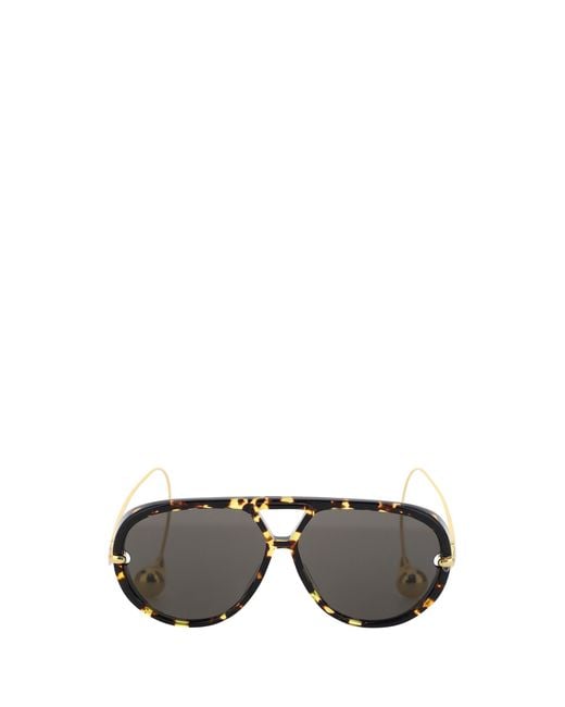 Bottega Veneta Multicolor Sunglasses Drop Aviator Havana