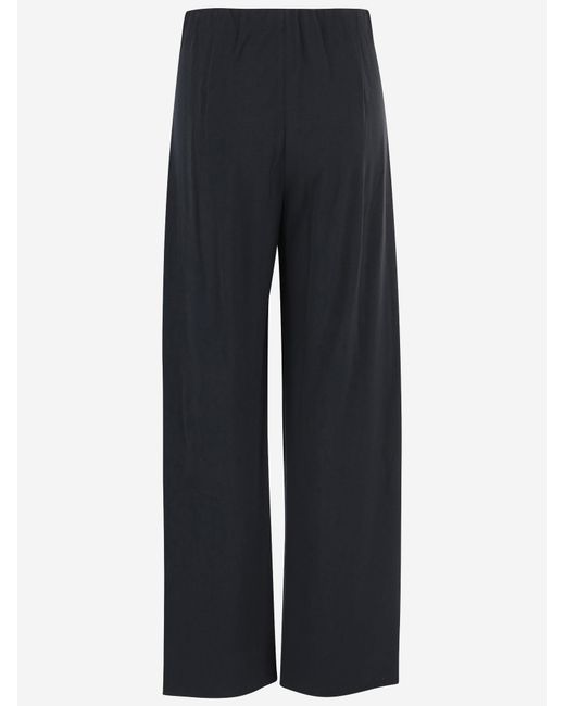 Vince Blue Fabric Pants Acetate Trousers