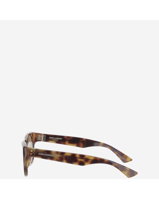 Saint Laurent Natural Romy Sunglasses Acetate. Nylon