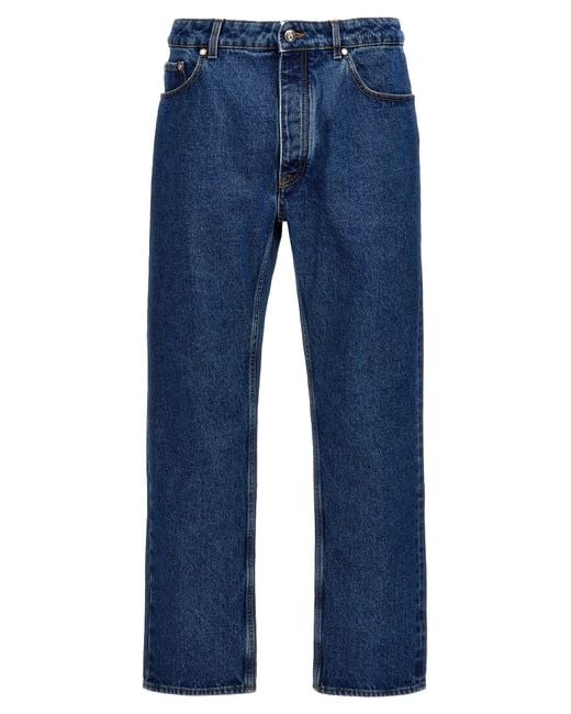 Palm Angels Blue 'Lw Monogram' Jeans for men