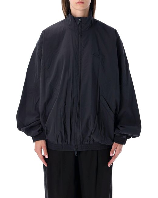 Balenciaga Blue Oversized Dark Tracksuit Jacket