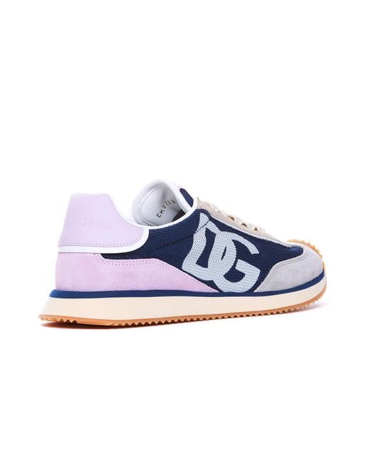 Dolce & Gabbana Blue Aria Sneakers