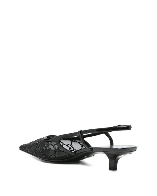 Gucci White With Heel Mesh Leather