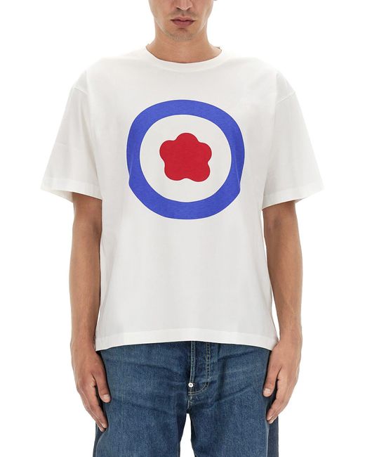 KENZO Gray Target T-shirt for men
