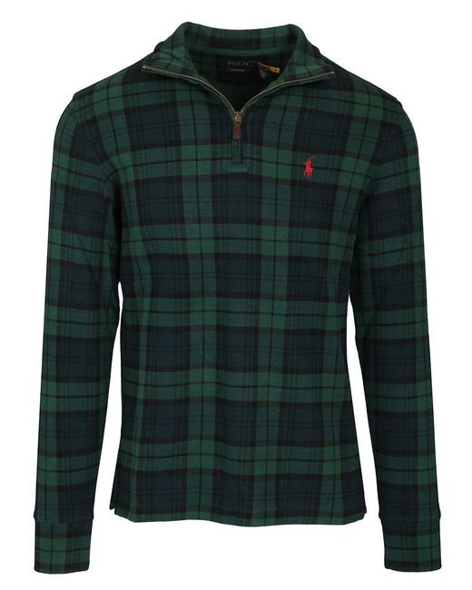 Ralph Lauren Green Watch Cotton Polo Shirt for men