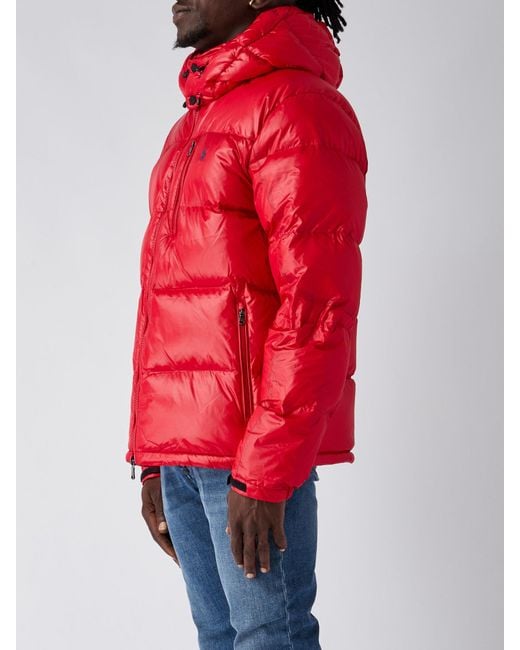 Ralph lauren red shop bomber jacket