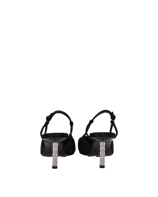 Givenchy Black Fabric High Heel Pumps