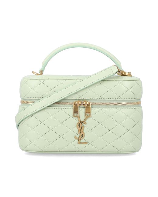 Saint Laurent Green Gaby Vanity Bag