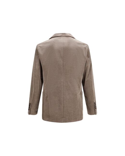 Brunello Cucinelli Brown Gray Cotton Full for men