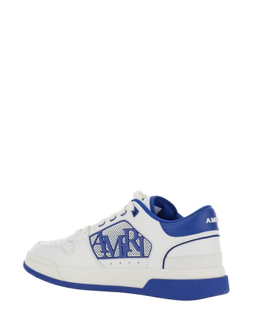 Amiri White And Low Top Sneakers With Contrasting Logo Lettering for men