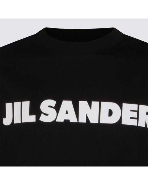 Jil Sander Black Cotton T-Shirt for men