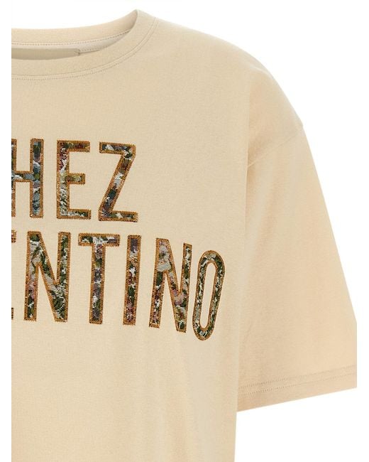 Valentino Garavani Natural Chez T-Shirt Cotton