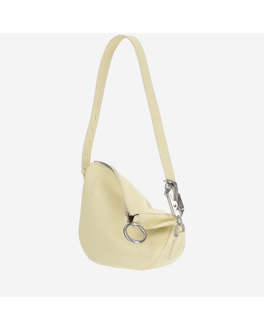 Burberry Metallic Small Knight Leather Shoulder Bag
