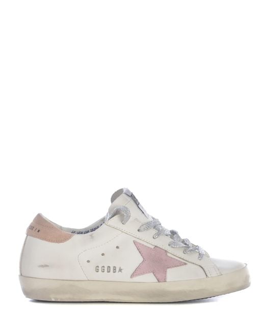 Golden Goose Deluxe Brand White Sneakers Super Star Made Of Leather