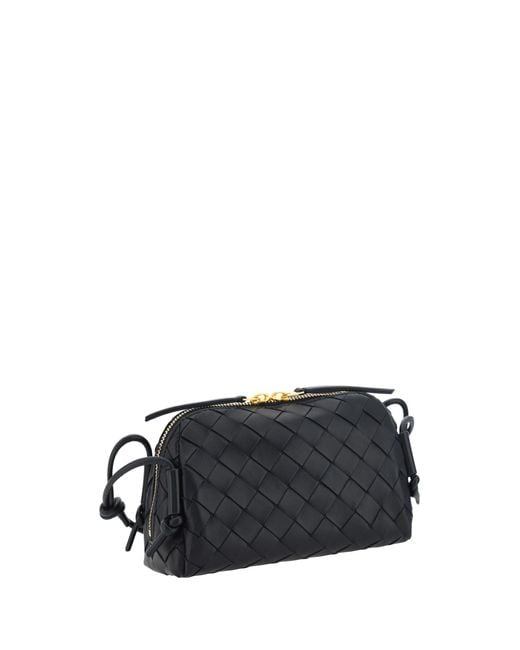 Bottega Veneta Black Concert Shoulder Bag- Calf Leather Make Up