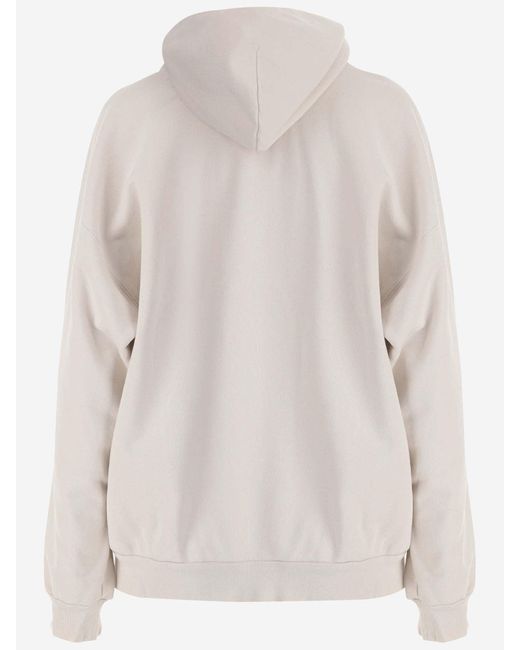 Balenciaga Natural Cotton Sweatshirt With Logo