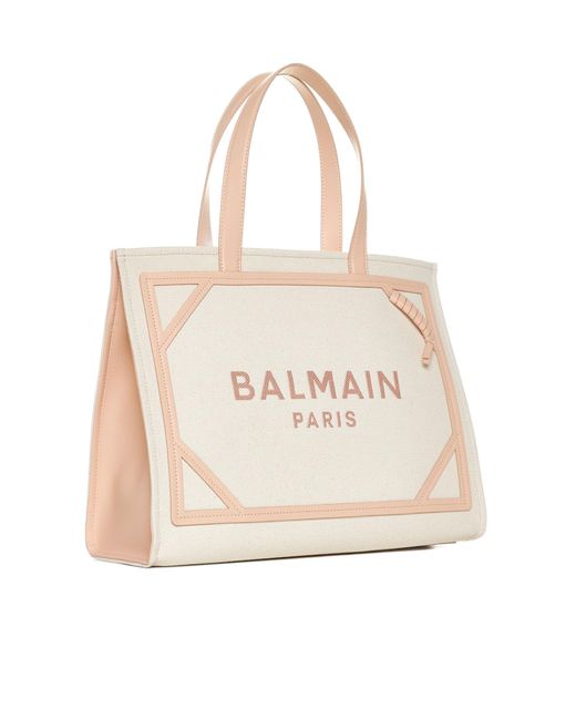 Balmain Natural 'b-army 42' Shopper Bag,