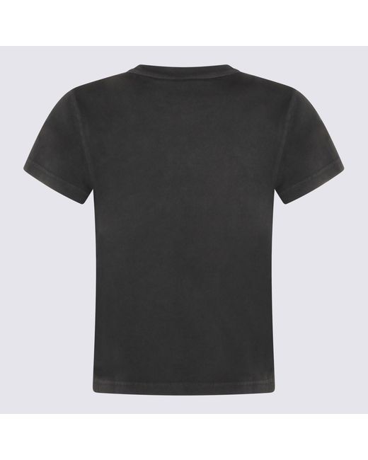 Alexander Wang Black Cotton T-Shirt