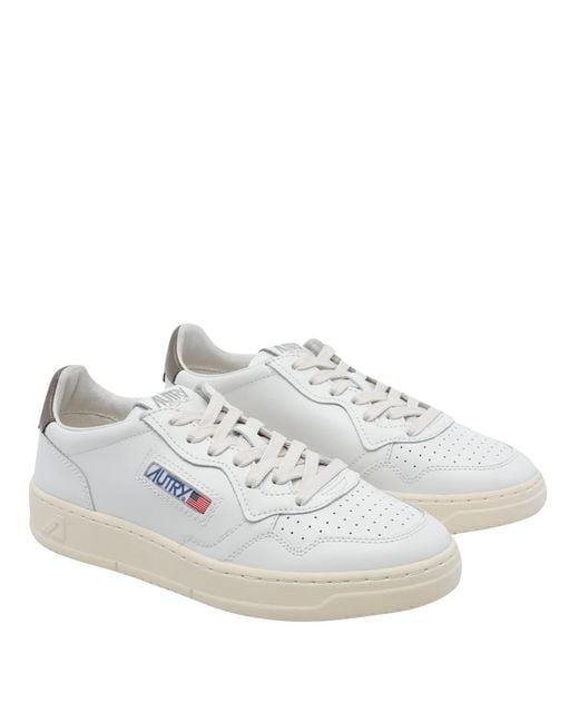 Autry White Sneakers Calf Leather/Rubber Sole for men