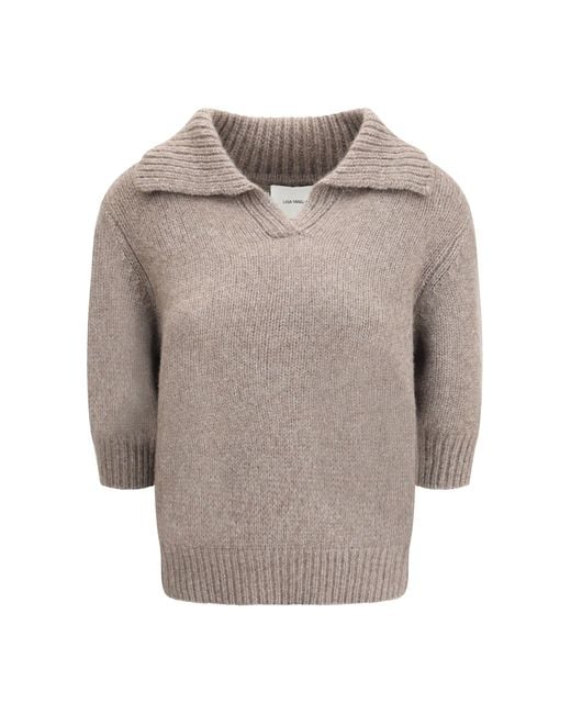 Lisa Yang Gray Lailai Sweater