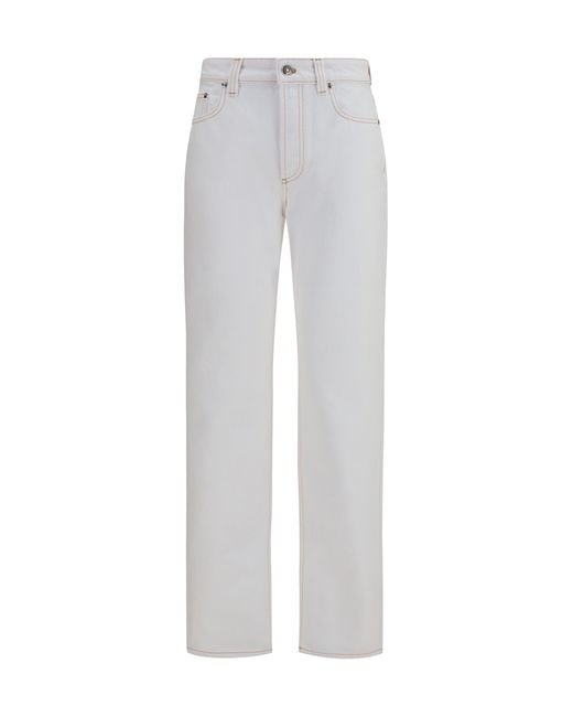 Versace Gray High-Waisted Jeans Cotton