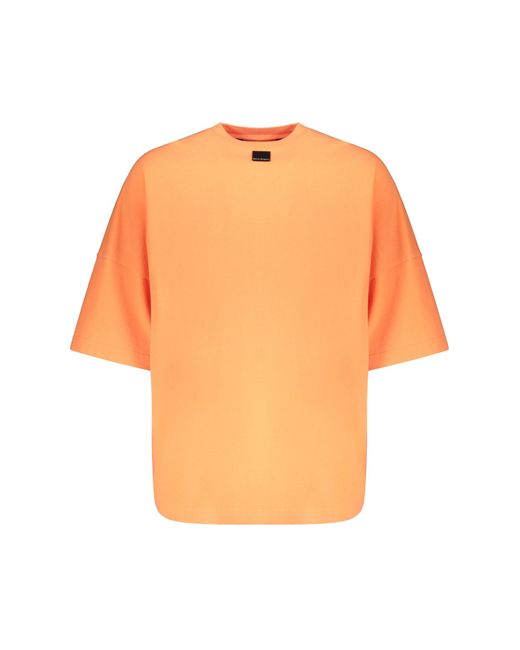 Palm Angels Orange Cotton T-Shirt for men
