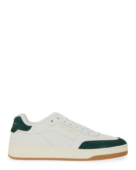 Saint Laurent White Smooth Leather Sl-61 Sneaker Calfskin Trainers for men