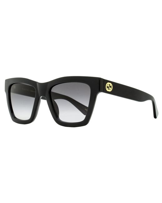 Gucci Black Gg Square Sunglasses Gg1714S 001 54Mm Plastic (Injected)