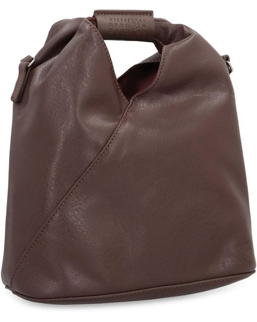 MM6 by Maison Margiela Brown Shoulder Bag Eco-Leather Polyurethane; Lining: Cotton