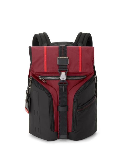Tumi Red Alpha Bravo Logistics Backpack for men