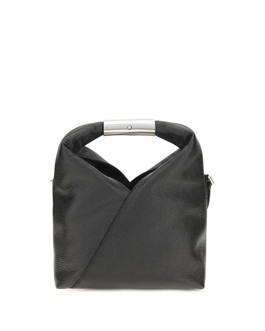 MM6 by Maison Margiela Black Handbag Japanese Mini Leather Calf Shoulder Bags