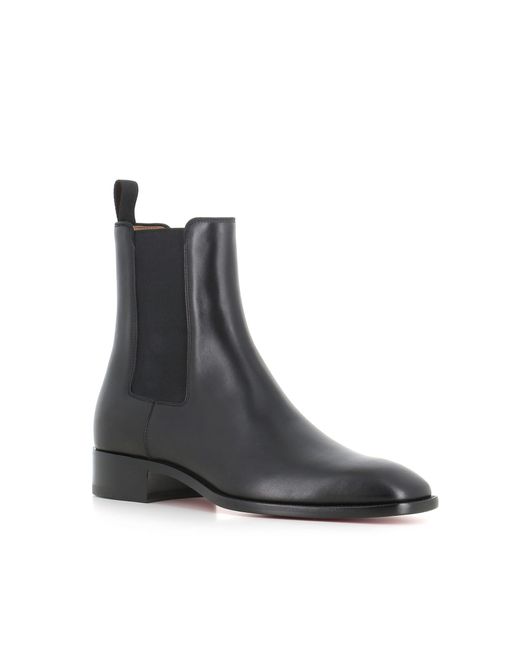 Christian Louboutin Black Chelsea Samson Flat for men
