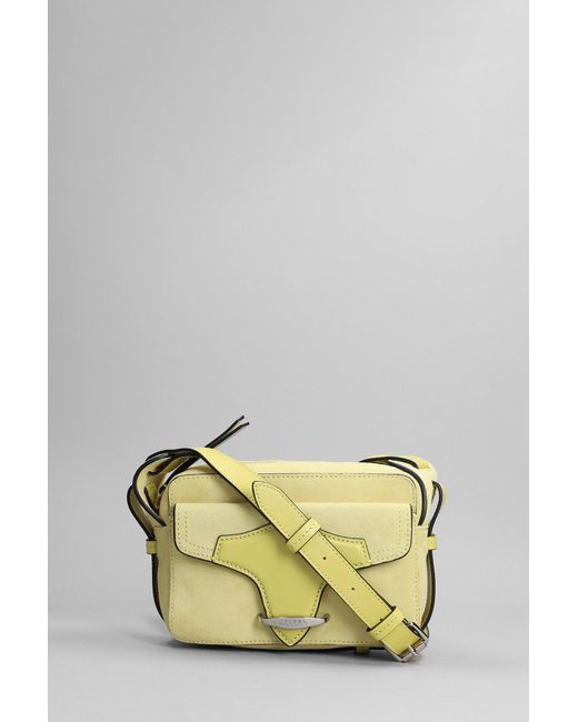 Isabel Marant Wasy Shoulder Bag In Yellow Suede in Metallic Lyst