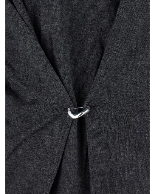 Isabel Marant Black V-Neck Sweater With Ring Detail