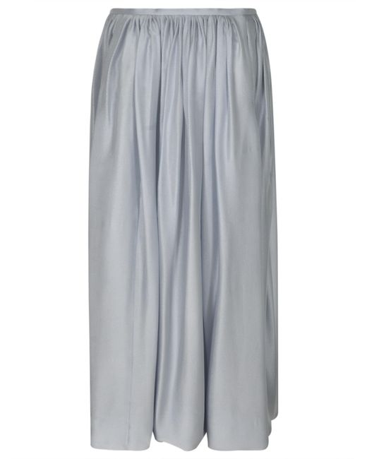 Giorgio Armani Gray Straight Waist Long-length Skirt