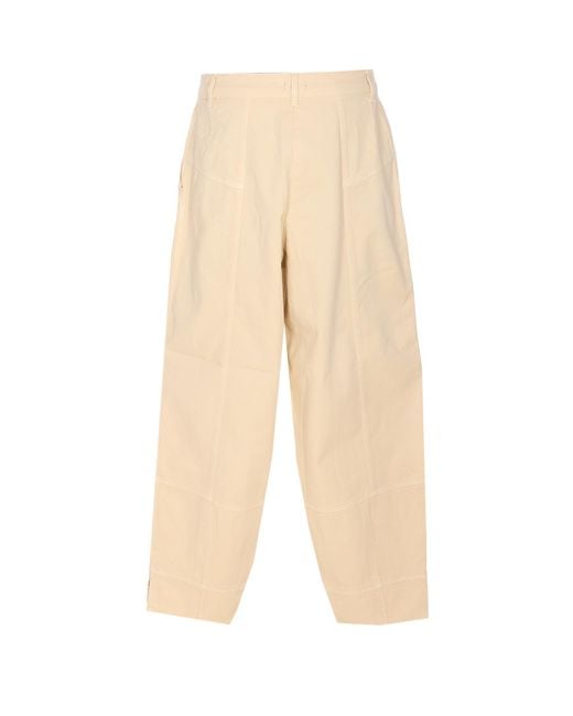Pinko Natural Trousers Cotton