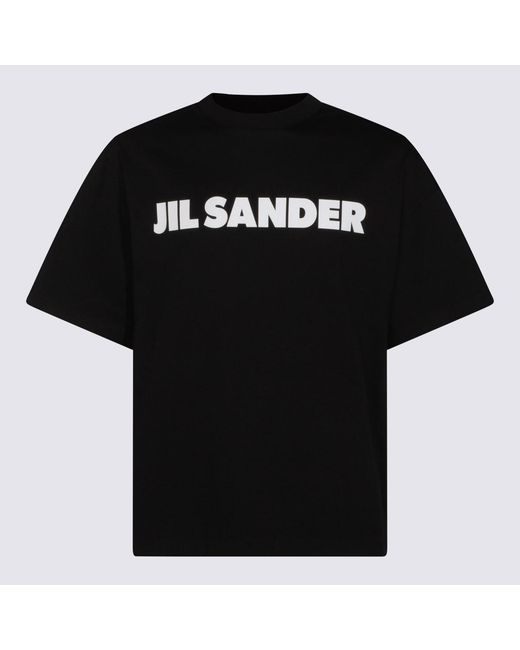 Jil Sander Black Cotton T-Shirt for men