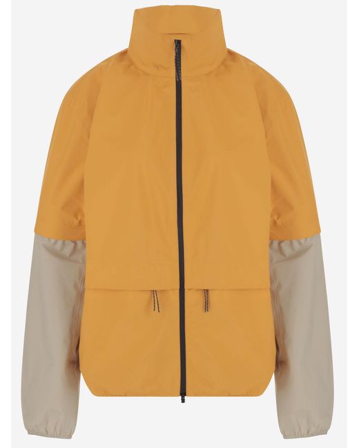 Autry Orange Two-Tone Nylon Jacket Polyamide